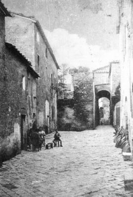 Pienza Via Gozzante anni '40