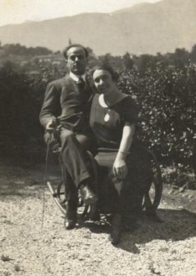 Tuscano con la moglie nel 1924